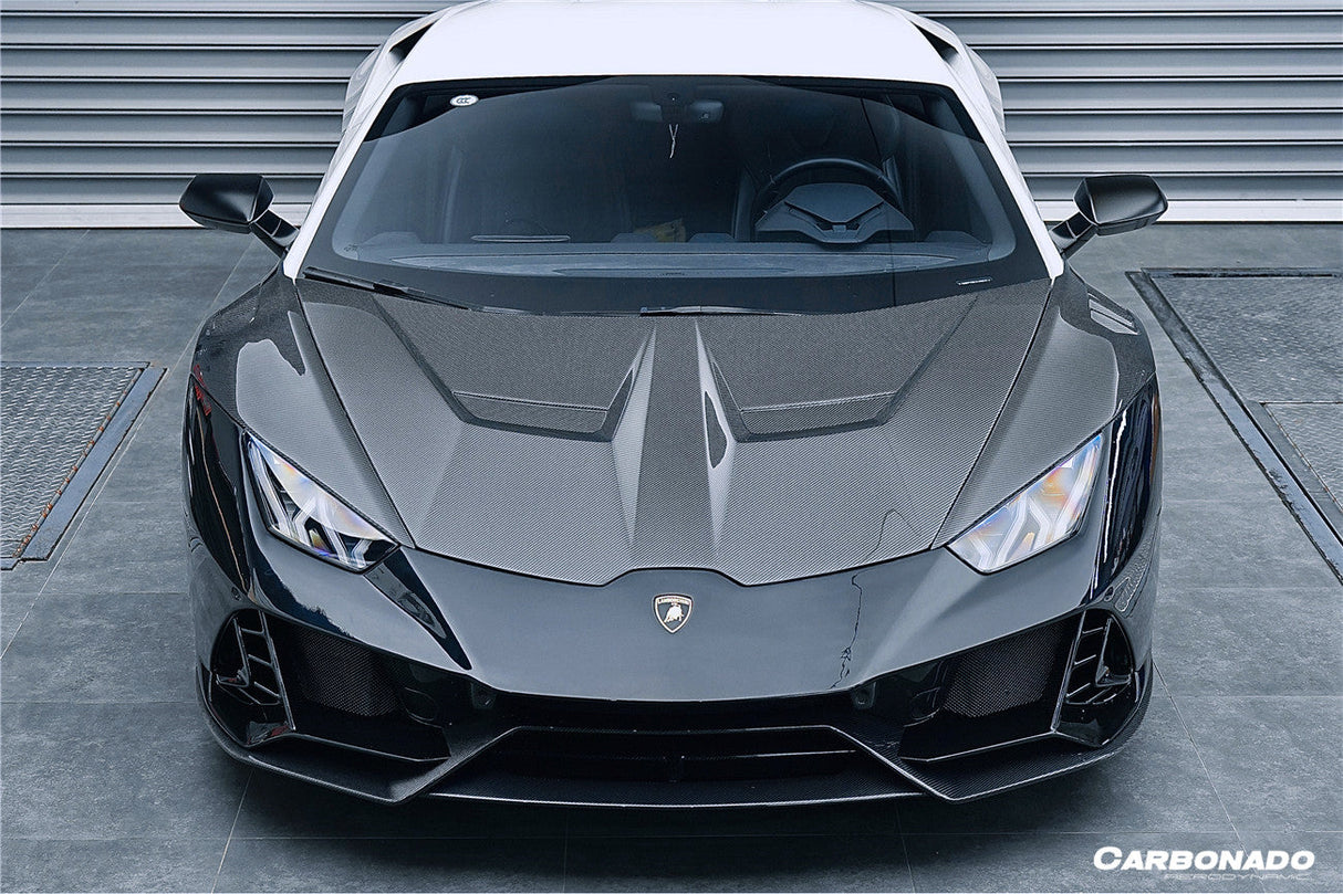 2015-2025 Lamborghini Huracan LP610  LP580  Evo  Tecnica VRS Style Carbon Fiber Hood