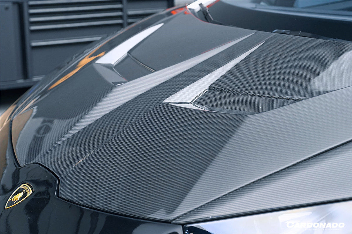 2015-2025 Lamborghini Huracan LP610  LP580  Evo  Tecnica VRS Style Carbon Fiber Hood