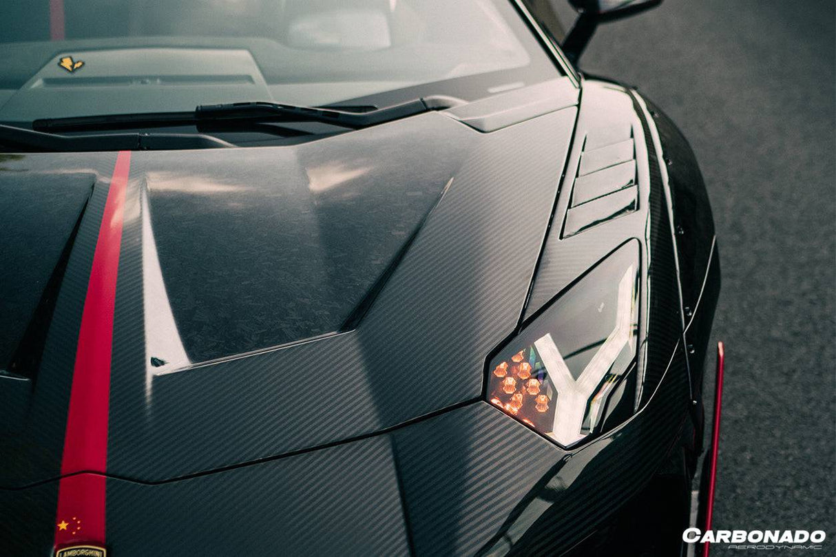 2011-2021 Lamborghini Aventador LP700 LP740 Coupe  Roadster Carbon Fiber Hood