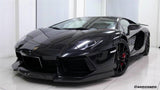 2011-2016 Lamborghini Aventador Style Carbon Fiber Side Skirts Carbonado (DM) Fits: LP700 Coupe and Roadster