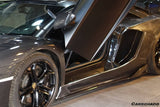 2011-2016 Lamborghini Aventador LP700 Coupe  Roadster OEM Style Carbon Fiber Door Still Plate Caps