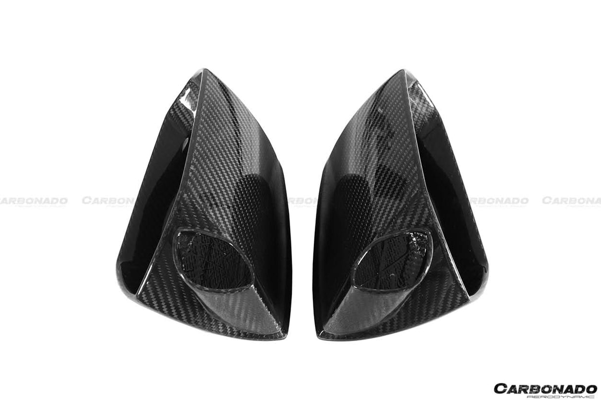 2011-2022 Lamborghini Aventador Dry Carbon Fiber Mirror Cover Replacement Carbonado (OEM)| LP700, LP720, LP740, LP750, ,SVJ