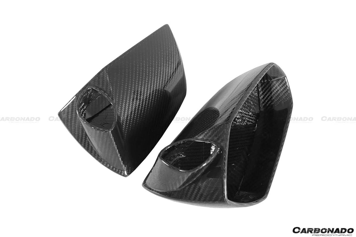 2011-2022 Lamborghini Aventador Dry Carbon Fiber Mirror Cover Replacement Carbonado (OEM)| LP700, LP720, LP740, LP750, ,SVJ