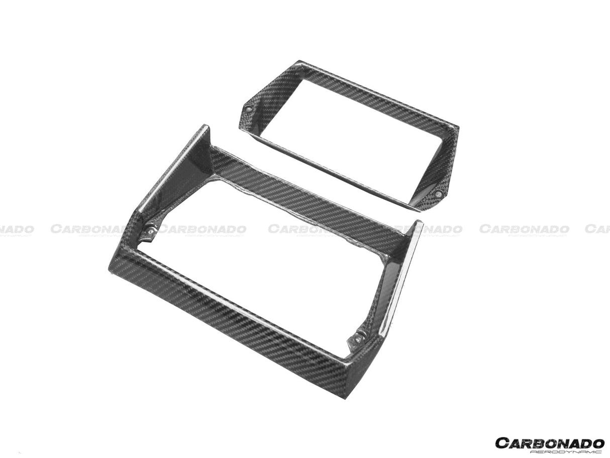 2011-2016 Lamborghini Aventador LP700 LP720 LP750 SV OE Style Carbon Fiber Navigation Screen Panel (2PCS)
