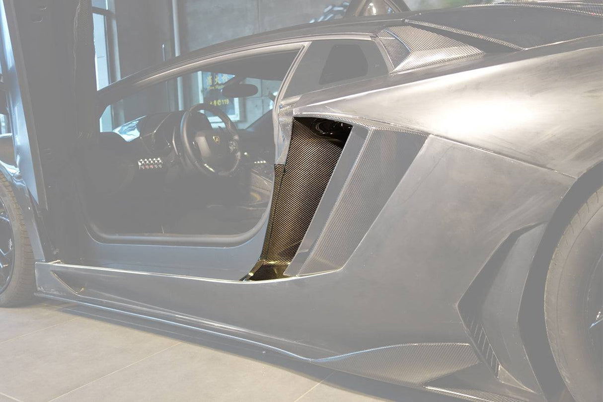 2011-2016 Lamborghini Aventador LP700 Coupe OEM Style Carbon Fiber Quarter Panel Fender Vent Inside