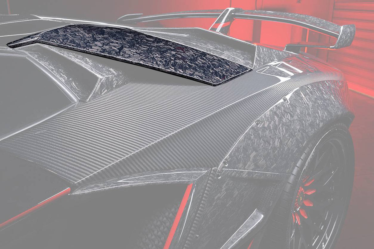 2013-2016 Lamborghini Aventador LP700 LP740 Roadster OEM Style Carbon Fiber Rear Intake Panel