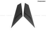 2011-2016 Lamborghini Aventador Style Carbon Fiber Rear Side Scoops Carbonado (DM) Fits: LP700, LP720 Coupe and Roadster