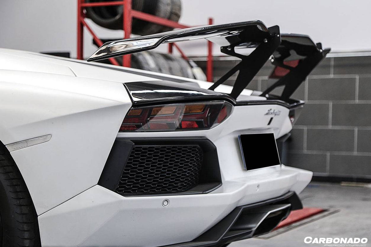 2011-2022 Lamborghini Aventador LP700 LP750 LP740 LP720 LP780 Coupe  Roadster RZS Style Carbon Fiber Trunk Spoiler
