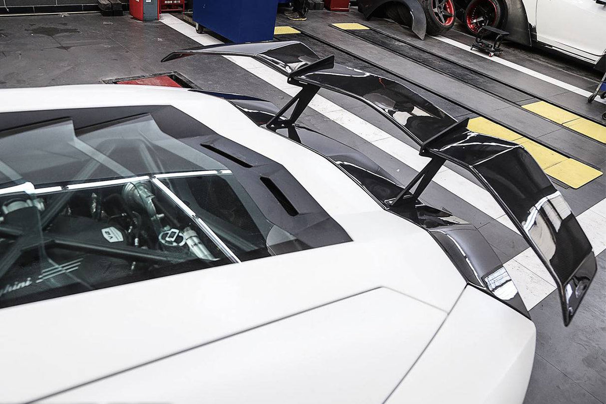 2011-2022 Lamborghini Aventador LP700 LP750 LP740 LP720 LP780 Coupe  Roadster RZS Style Carbon Fiber Trunk Spoiler