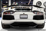 2011-2016 Lamborghini Aventador Style Carbon Fiber Rear Diffuser Lip Carbonado (DM) Fits: LP700 Coupe and Roadster