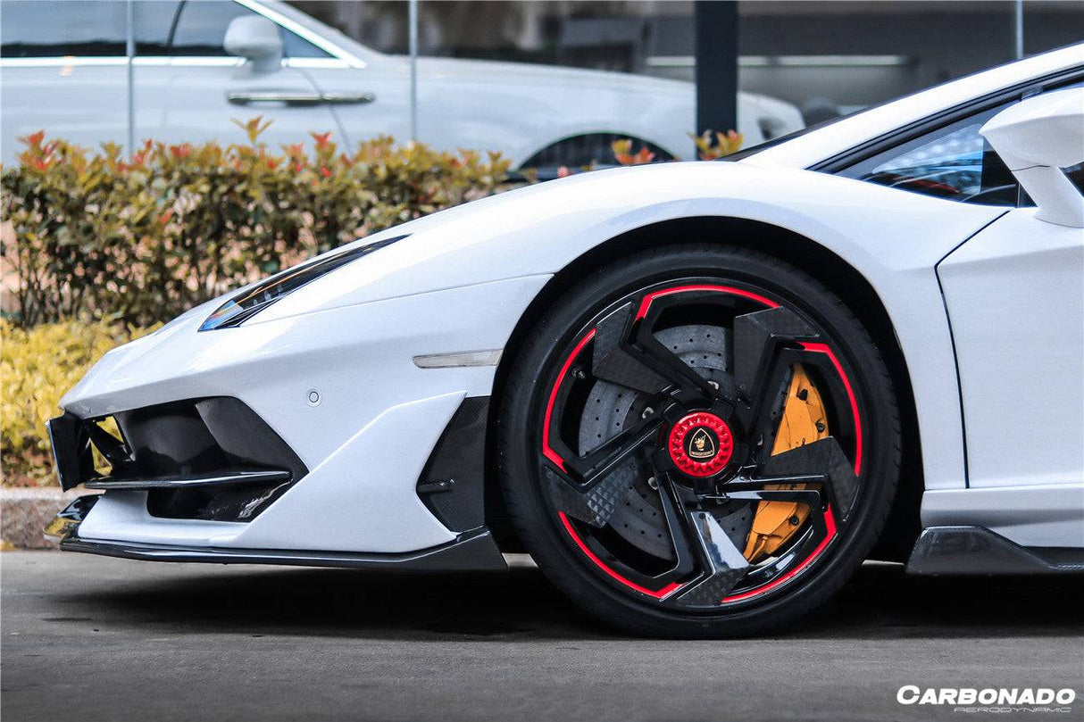 2011-2021 Lamborghini Aventador LP700 LP740 LP750 Coupe Roadster SVJ Style Part Dry Carbon Fiber Front Bumper