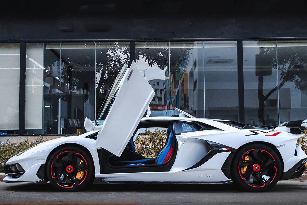 2011-2021 Lamborghini Aventador LP700 LP740 LP750 Coupe Roadster SVJ Style Part Dry Carbon Fiber Side Skirts