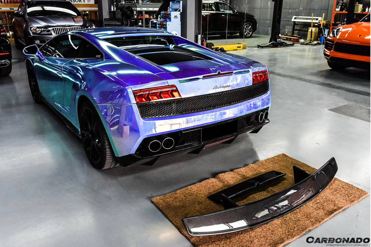 2004-2014 Lamborghini Gallardo DC Style Carbon Fiber Trunk Spoiler