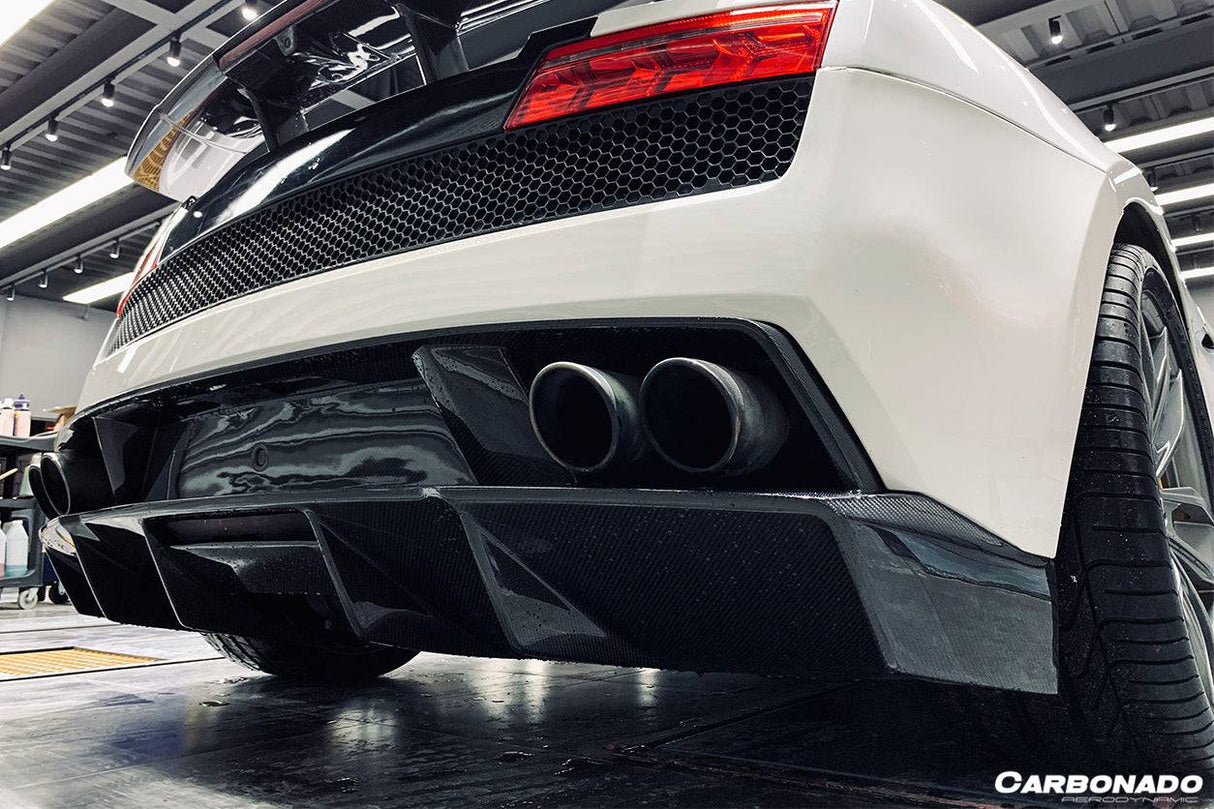 2009-2014 Lamborghini Gallardo SA Style Carbon Fiber Rear Diffuser | Fits LP550, LP560, LP570
