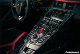2011-2016 Lamborghini Aventador LP700 LP720 LP750 SV OE Style Carbon Fiber Navigation Screen Panel (2PCS)