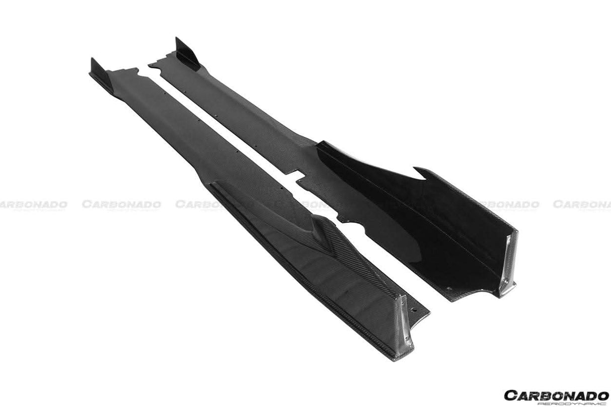 2015-2019 Lamborghini Huracan LP610  LP580 MD Style Carbon Fiber Side Skirts