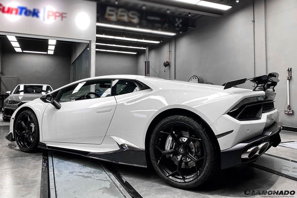 2015-2019 Lamborghini Huracan LP610  LP580 MD Style Carbon Fiber Side Skirts