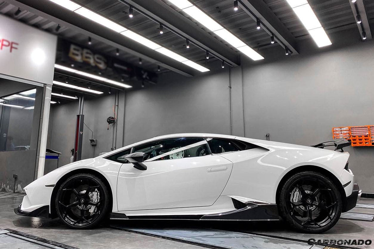 2015-2019 Lamborghini Huracan LP610  LP580 MD Style Carbon Fiber Side Skirts