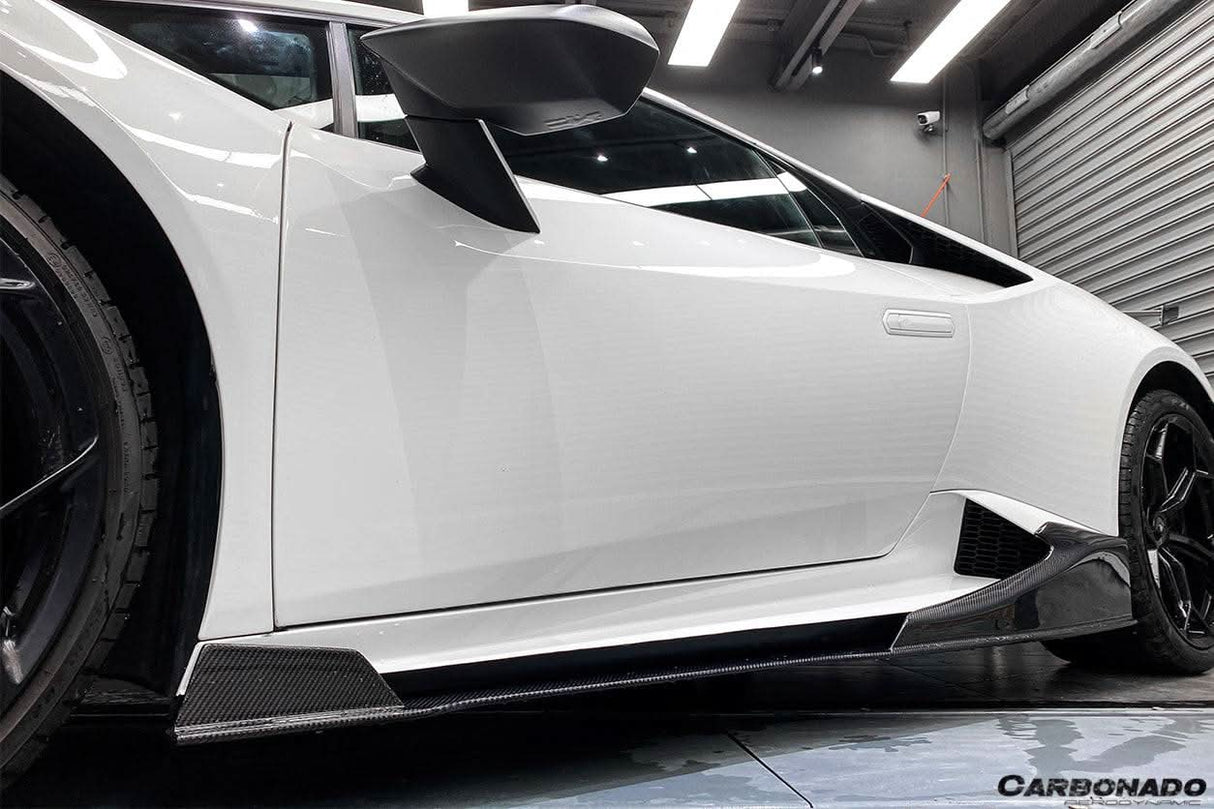 2015-2019 Lamborghini Huracan LP610  LP580 MD Style Carbon Fiber Side Skirts