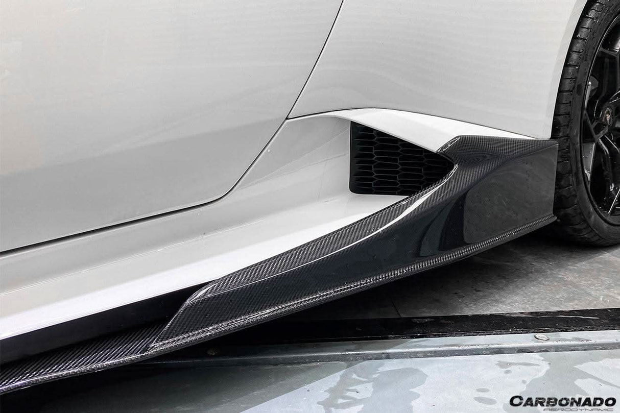 2015-2019 Lamborghini Huracan LP610  LP580 MD Style Carbon Fiber Side Skirts