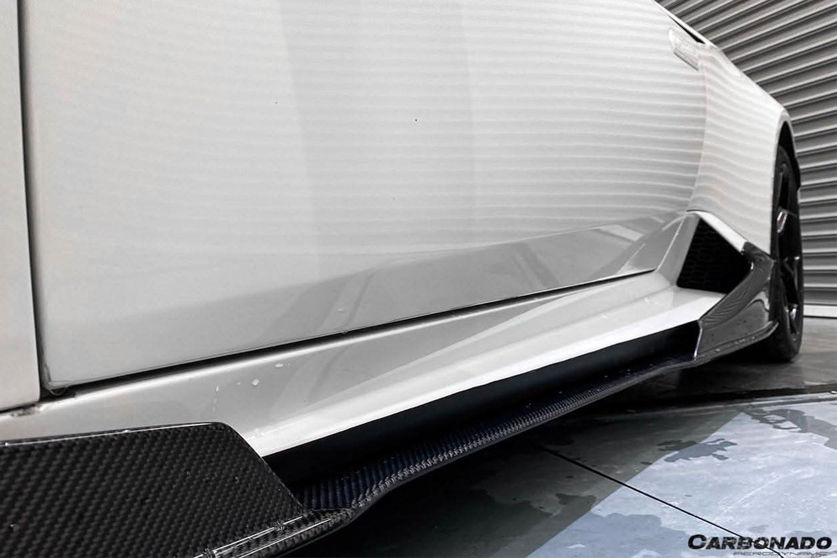 2015-2019 Lamborghini Huracan LP610  LP580 MD Style Carbon Fiber Side Skirts