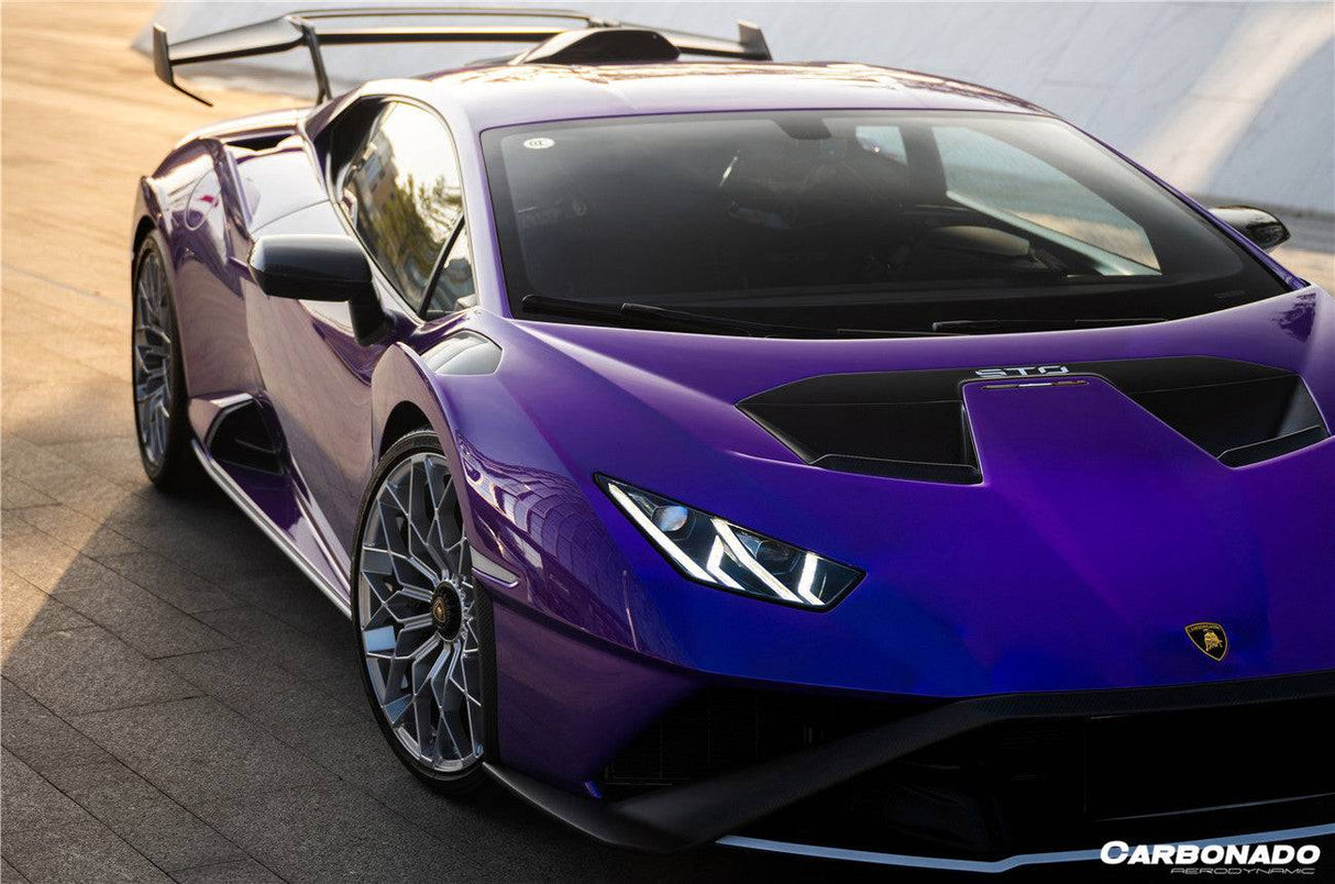 2021-2024 Lamborghini Huracan STO Dry Carbon Fiber Hood Vents