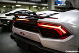 2015-2025 Lamborghini Huracan LP610  LP580  Evo  Tecnica VRS-II Style Carbon Fiber Trunk Spoiler with Base