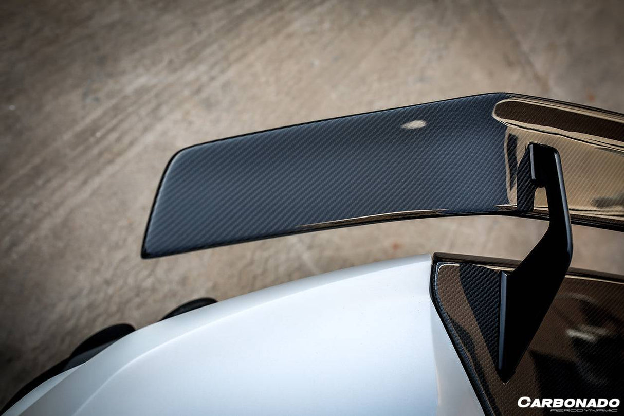 2015-2025 Lamborghini Huracan LP610  LP580  Evo  Tecnica VRS-II Style Carbon Fiber Trunk Spoiler with Base
