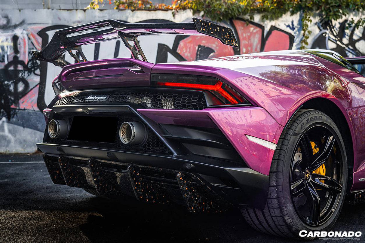 2019-2023 Lamborghini Huracan EVO OD Style Carbon Fiber Rear Diffuser