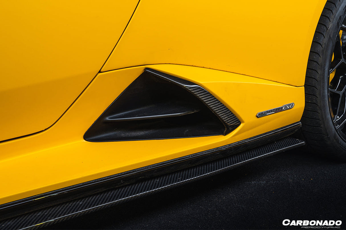2020-2023 Lamborghini Huracan EVO OD Style DryCarbon Fiber Side Skirts