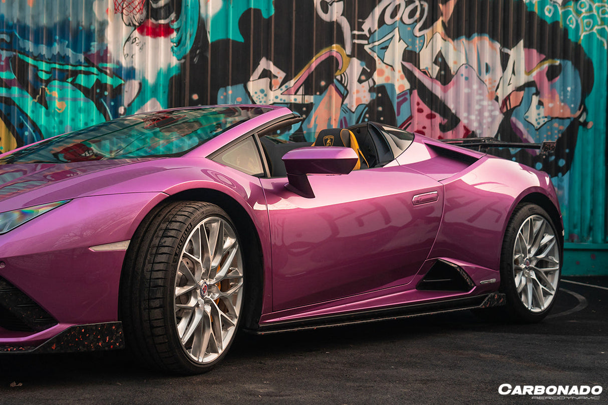 2020-2023 Lamborghini Huracan EVO OD Style DryCarbon Fiber Side Skirts