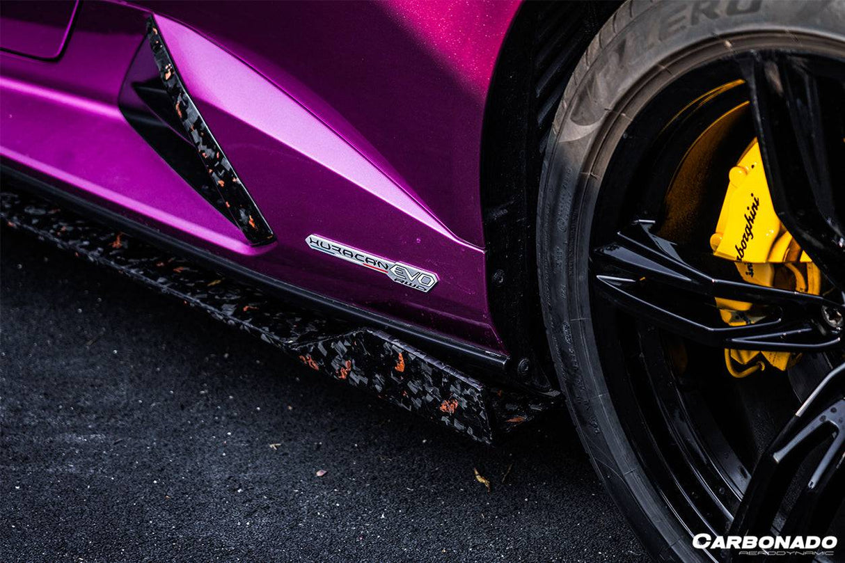 2020-2023 Lamborghini Huracan EVO OD Style DryCarbon Fiber Side Skirts