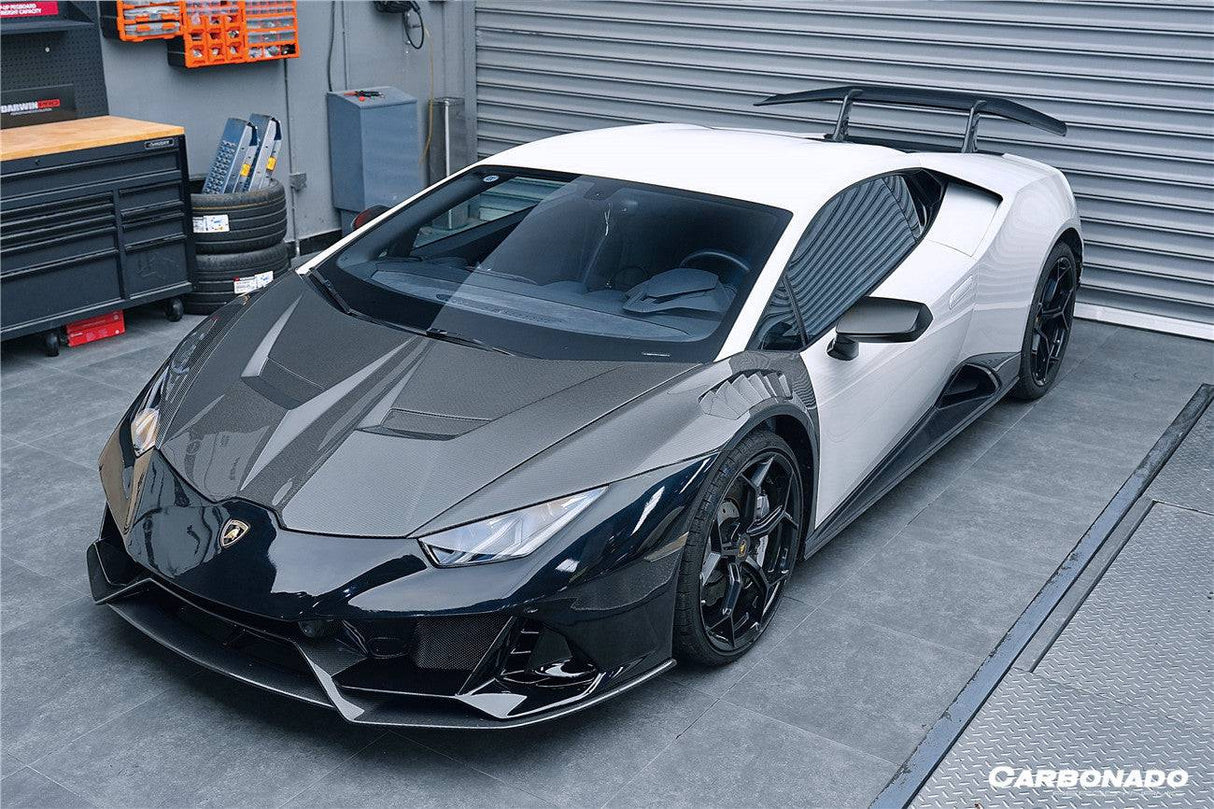 2015-2025 Lamborghini Huracan LP610  LP580  Evo  Tecnica EVO-4WD Style Partial Carbon Front Bumper