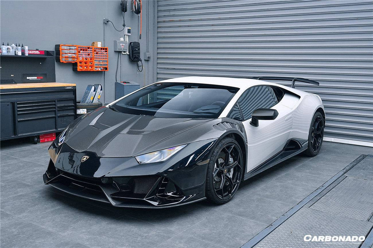 2015-2025 Lamborghini Huracan LP610  LP580  Evo  Tecnica EVO-4WD Style Partial Carbon Front Bumper