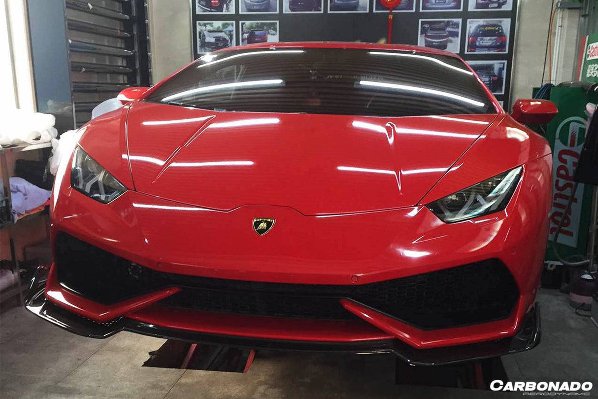 2015-2020 Lamborghini Huracan LP610 RZS Style Carbon Fiber Front Lip