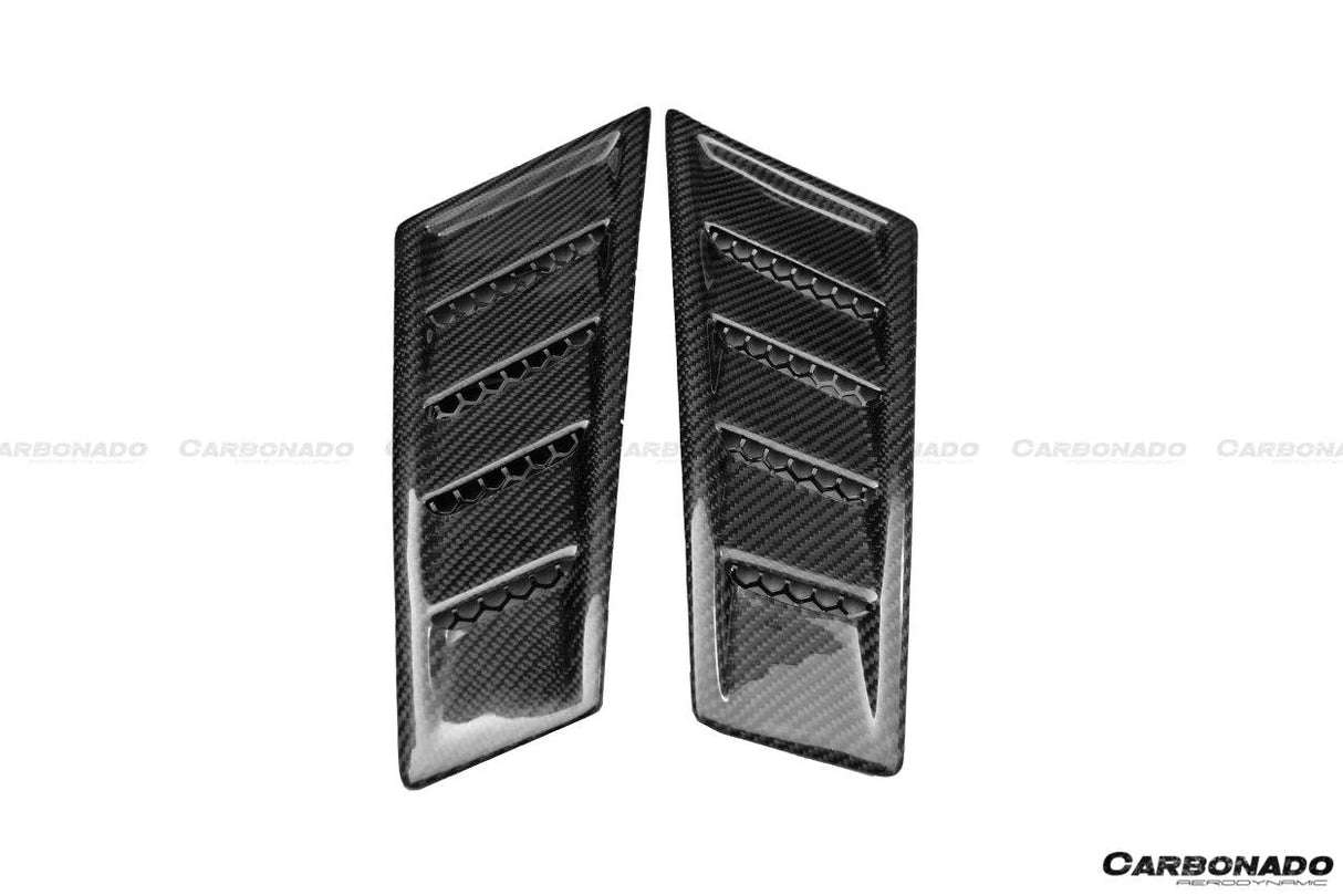 2015-2020 Lamborghini Huracan LP610 LP610 RZS Style Front Fender Carbon Fiber Vents