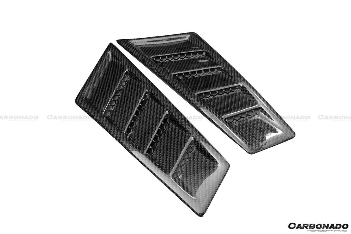 2015-2020 Lamborghini Huracan LP610 LP610 RZS Style Front Fender Carbon Fiber Vents