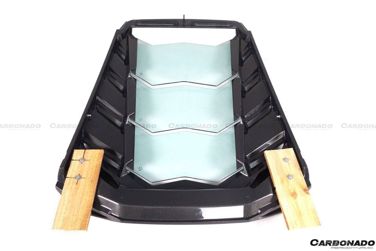 2015-2020 Lamborghini Huracan LP610 LP580 MSY Style Carbon Fiber Rear Engine Hood