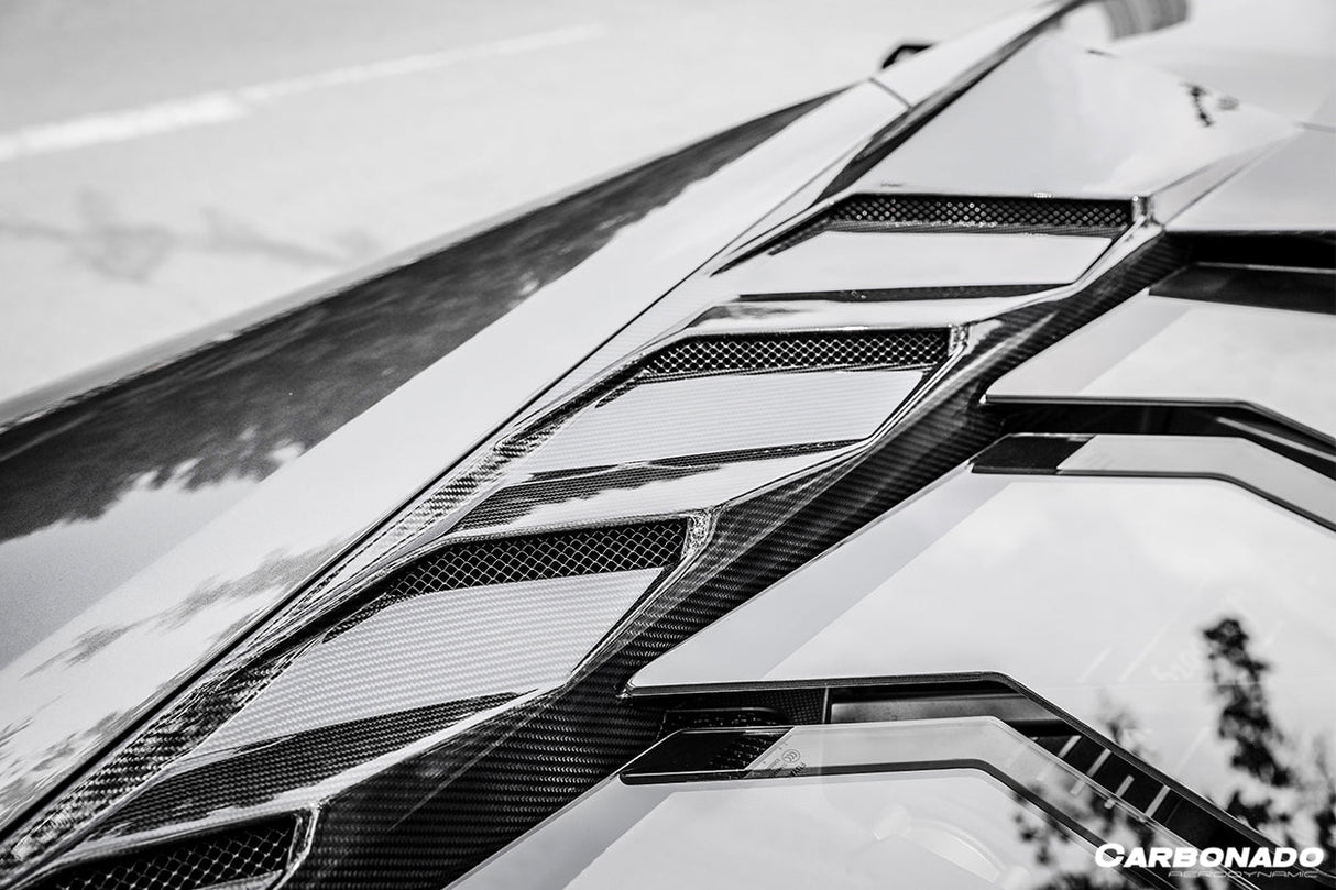 2015-2020 Lamborghini Huracan LP610 LP580 MSY Style Carbon Fiber Rear Engine Hood