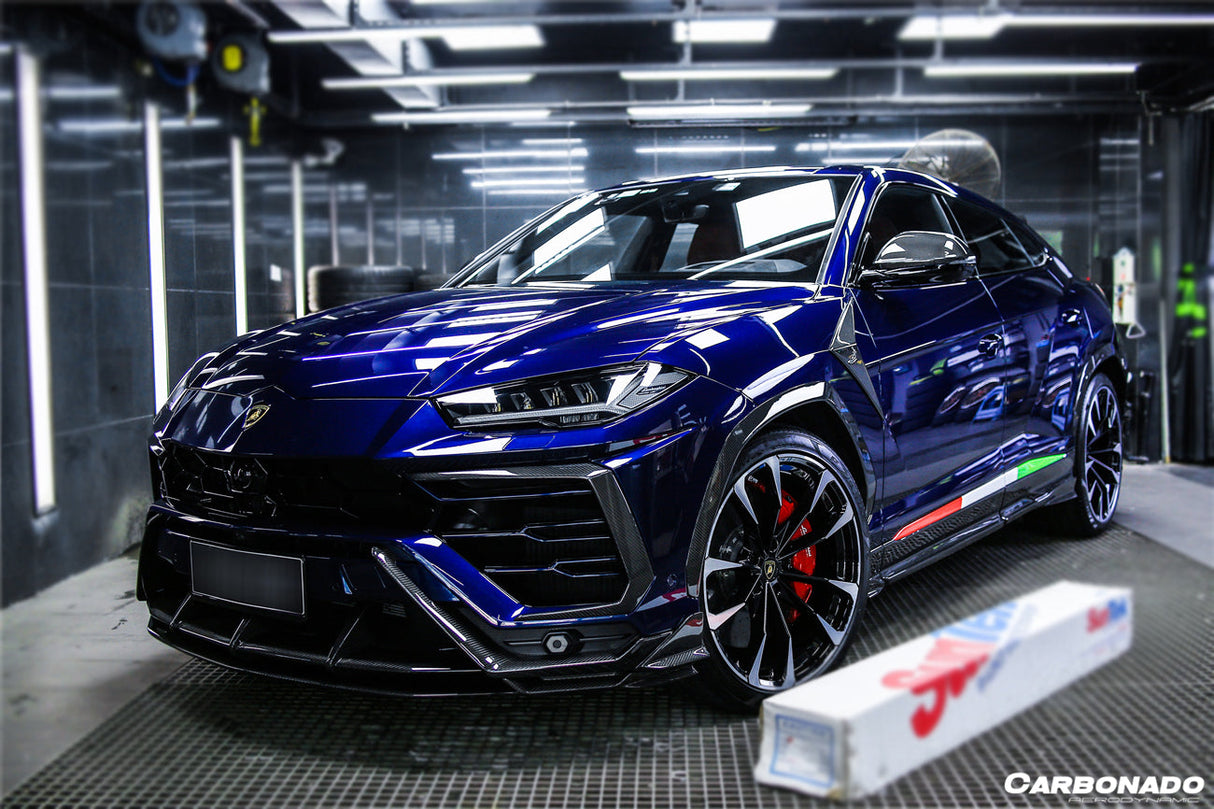 2018-2022 Lamborghini URUS TC Style Dry Carbon Fiber Front Lip Both UP and Down