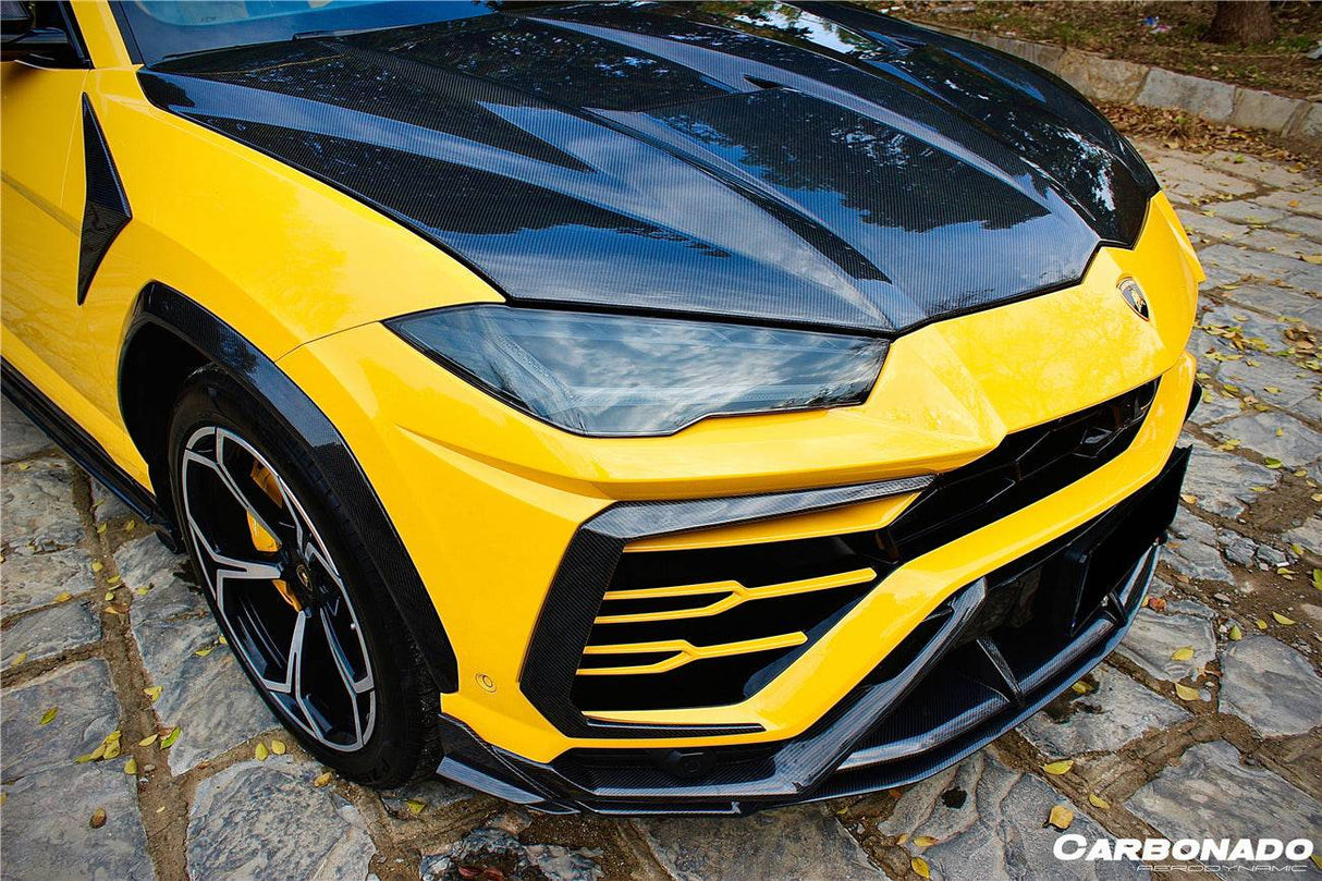 2018-2022 Lamborghini URUS TC Style Dry Carbon Fiber Front Lip Both UP and Down
