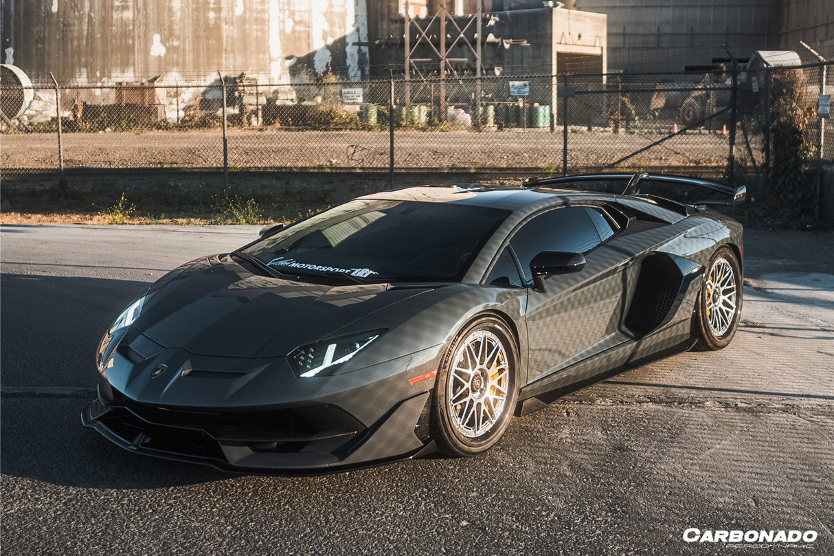 2011-2021 Lamborghini Aventador LP700 LP740 LP750 Coupe Roadster SVJ Style Part Dry Carbon Fiber Front Bumper