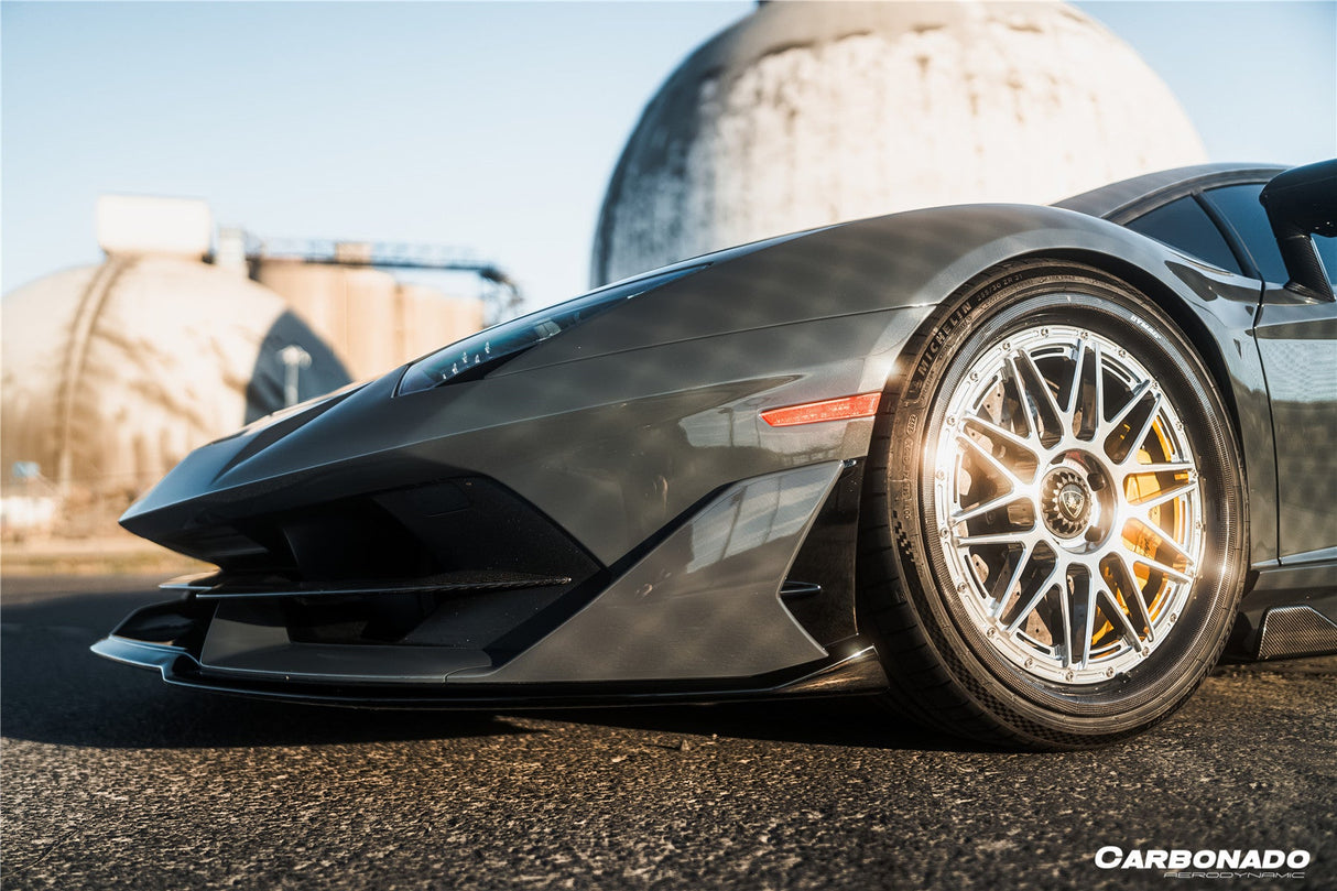 2011-2021 Lamborghini Aventador LP700 LP740 LP750 Coupe Roadster SVJ Style Part Dry Carbon Fiber Front Bumper