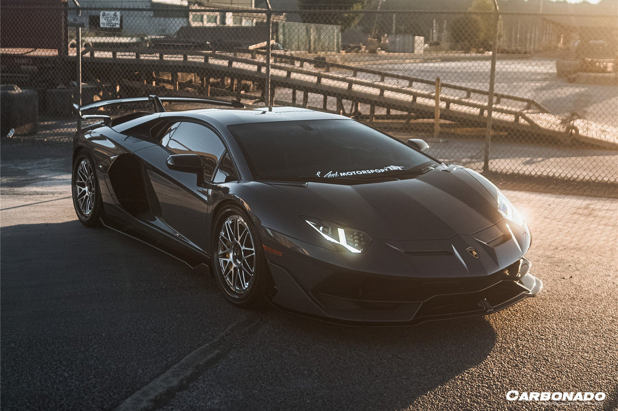 2011-2021 Lamborghini Aventador LP700 LP740 LP750 Coupe Roadster SVJ Style Part Dry Carbon Fiber Side Skirts