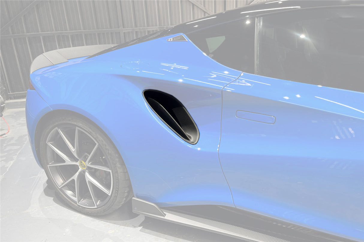 2021-2024 Lotus Emira OD Style Dry Carbon Fiber Quarter Panel Side Scoop