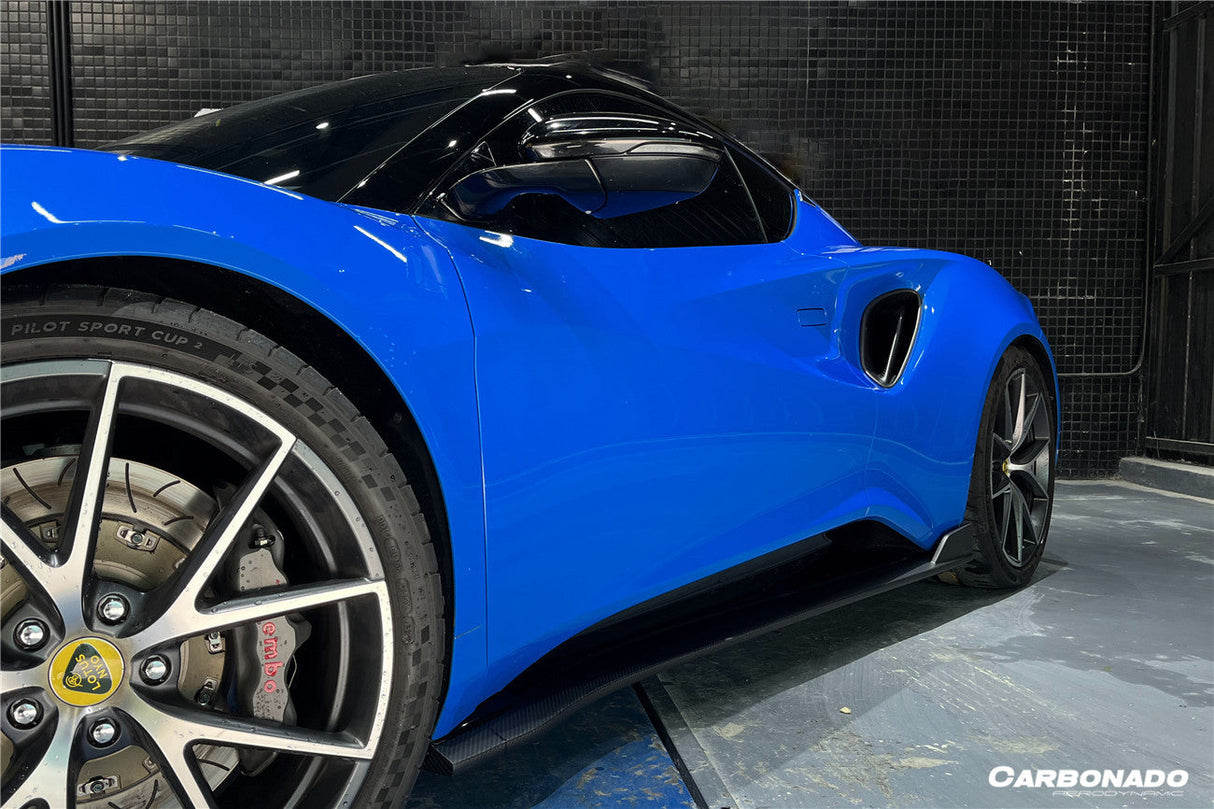 2021-2024 Lotus Emira OD Style Dry Carbon Fiber Side Skirts