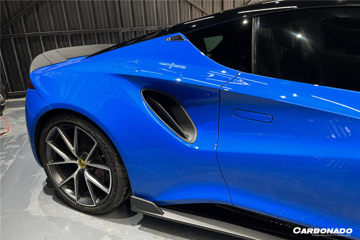 2021-2024 Lotus Emira OD Style Dry Carbon Fiber Quarter Panel Side Scoop