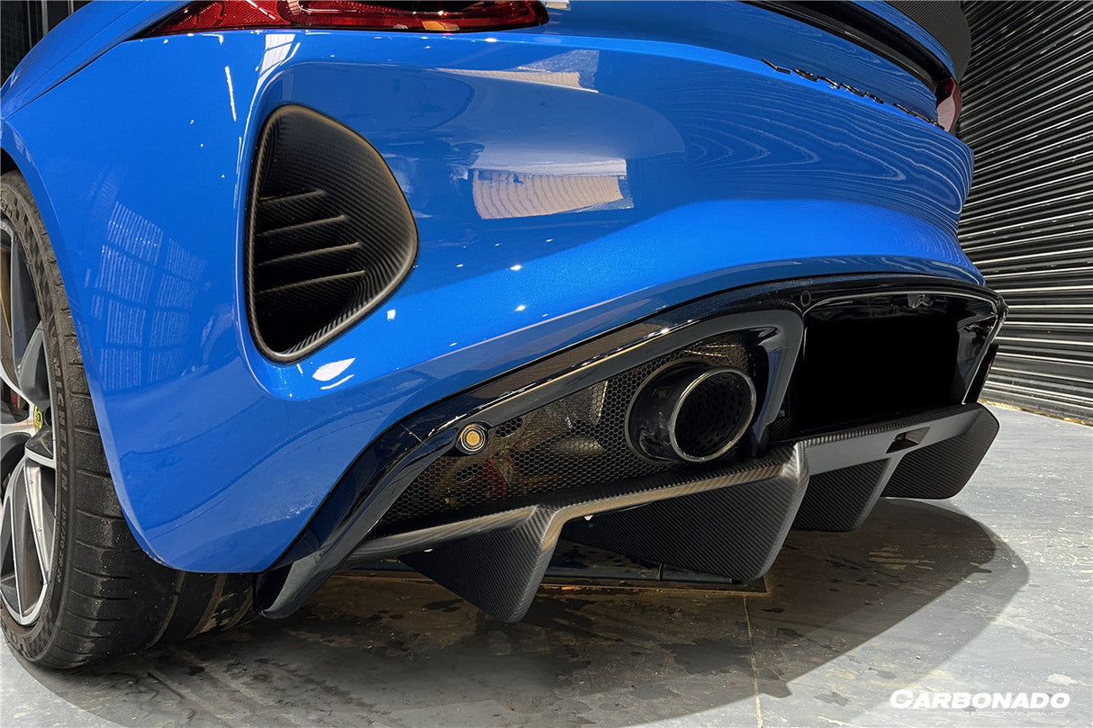2021-2024 Lotus Emira OD Style Dry Carbon Fiber Rear Diffuser Lip