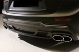 2014-2017 Maserati Ghibli S Q4 M157 W Style Rear Lip Diffuser with Exhaust Tips