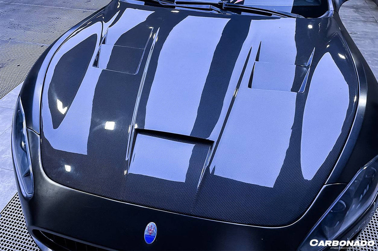 2008-2017 Maserati GranTurismo DC Style Carbon Fiber Hood